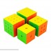 HJXD global Cube Classroom Magic Cube Set 4 Pack 2x2x2 3x3x3 4x4x4 5x5x5 Stickerless Cube True Color Gift Package B06W5PZVHL
